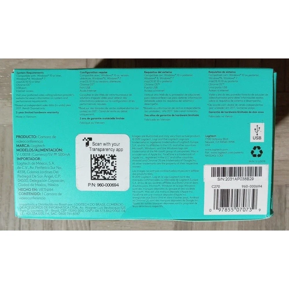 Logitech C270 HD Webcam